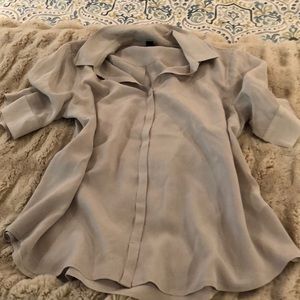Grey silk blouse